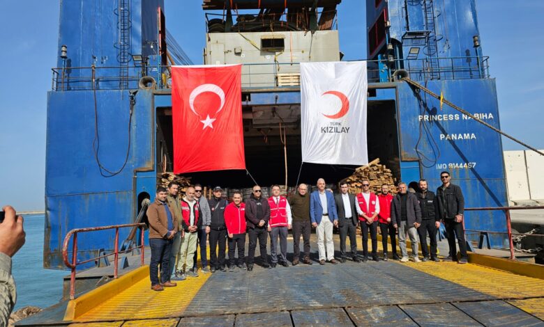 تركيا ترسل مساعدات إلى غزة