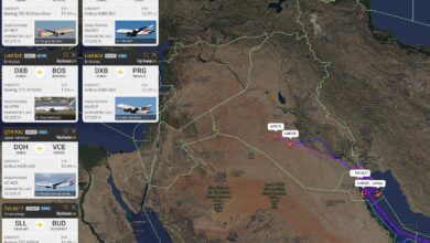 المجال الجوي بالمنطقة