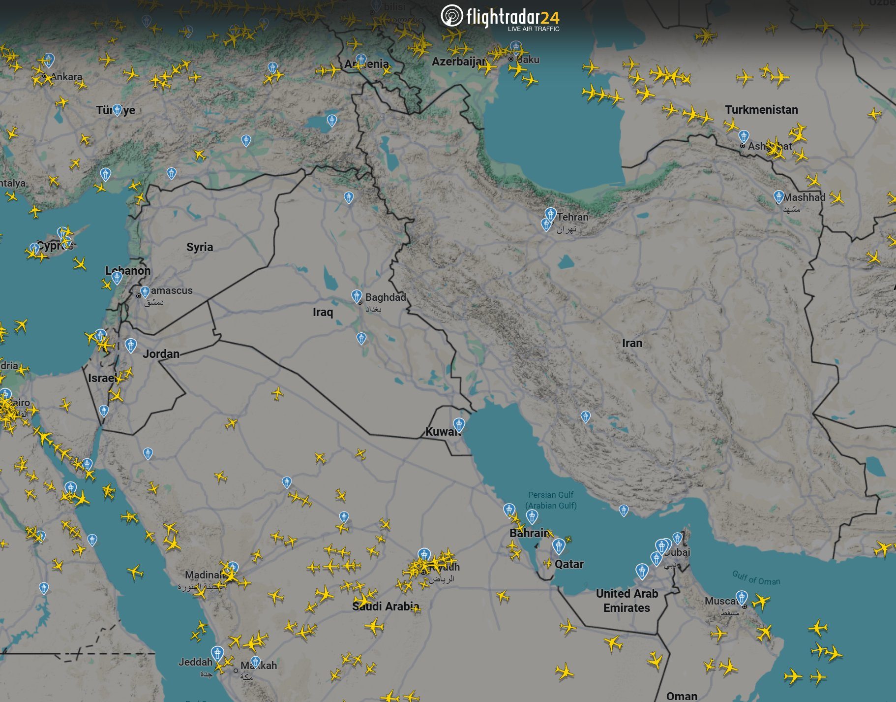 إغلاق الأجواء بالمنطقة
