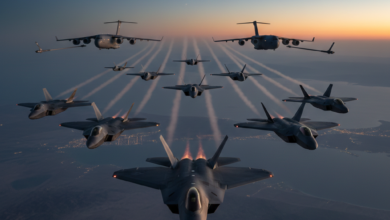 حشد جوي أمريكي بالمنطقة