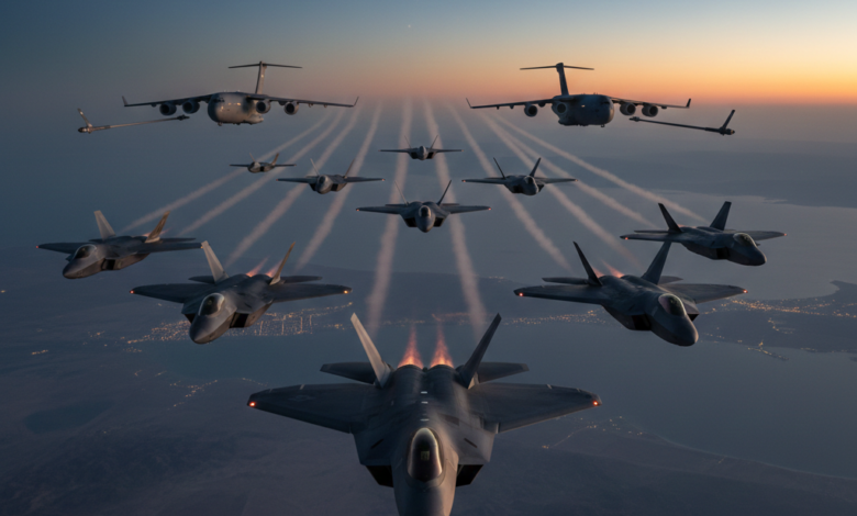 حشد جوي أمريكي بالمنطقة