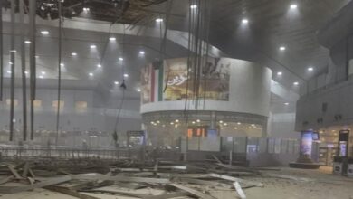 استهداف مطار الكويت