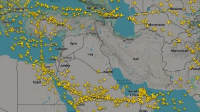 المجال الجوي بالمنطقة