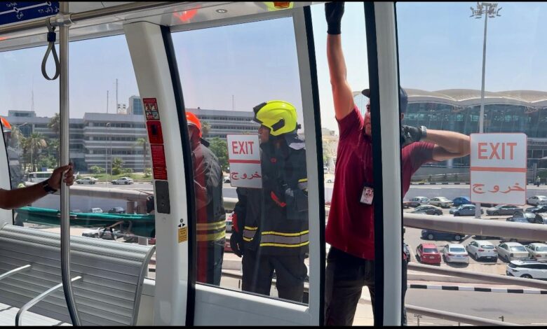تجربة طوارئ في مطار القاهرة