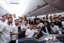 المنتخب الوطني على متن مصر للطيران